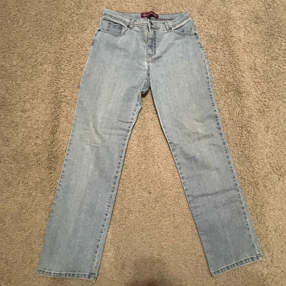 Gloria Vanderbilt Blue Straight Leg Jeans Classic Denim